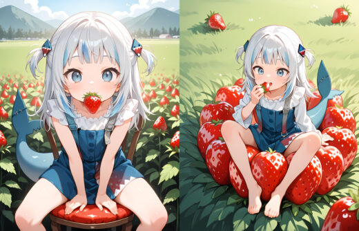 Gawr Gura Strawberry Heaven
