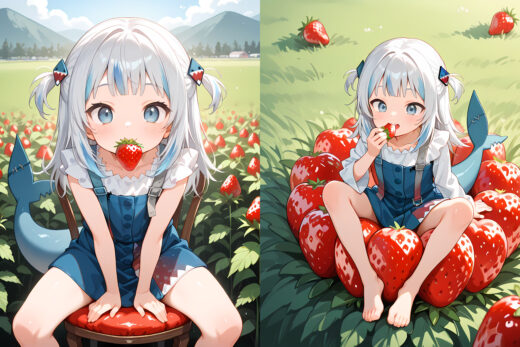 Gawr Gura Strawberry Heaven