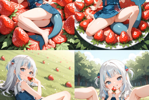 Gawr Gura Strawberry Heaven