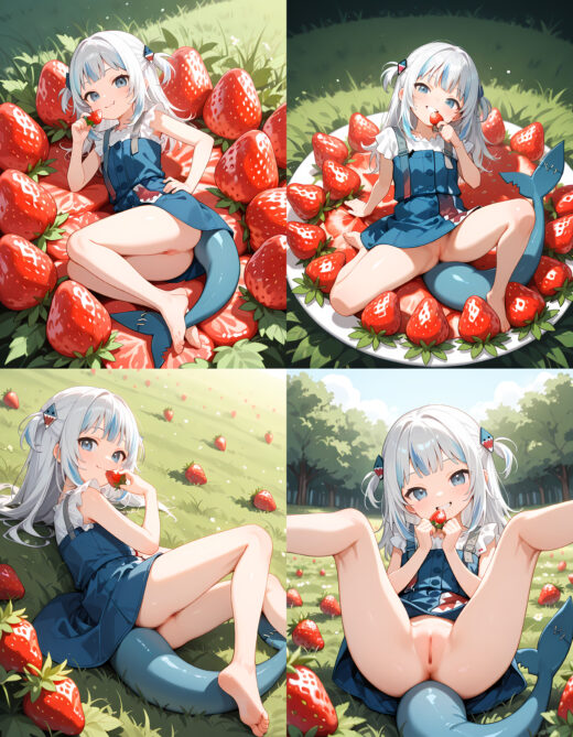 Gawr Gura Strawberry Heaven