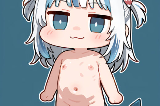 Chibi Gawr Gura Naked
