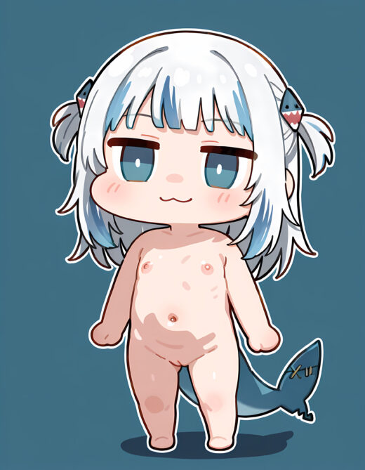 Chibi Gawr Gura Naked