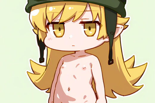 Chibi Oshino Shinobu Naked