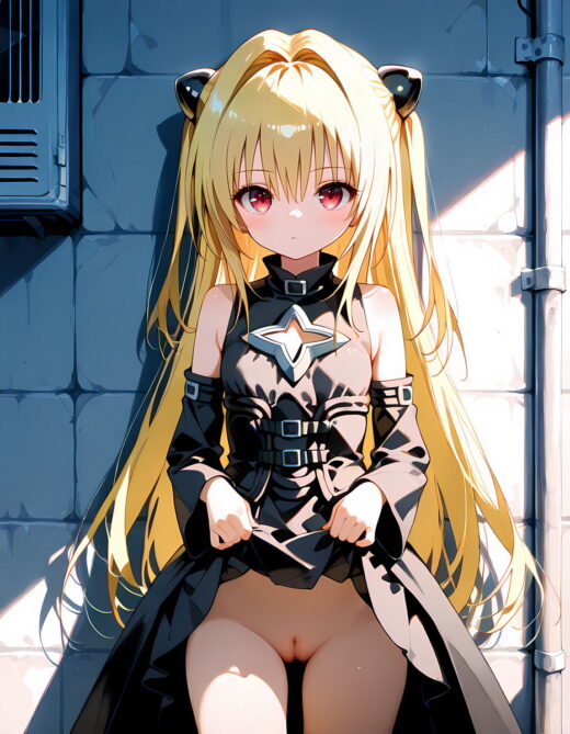 Golden Darkness Pull up Skirt pussy