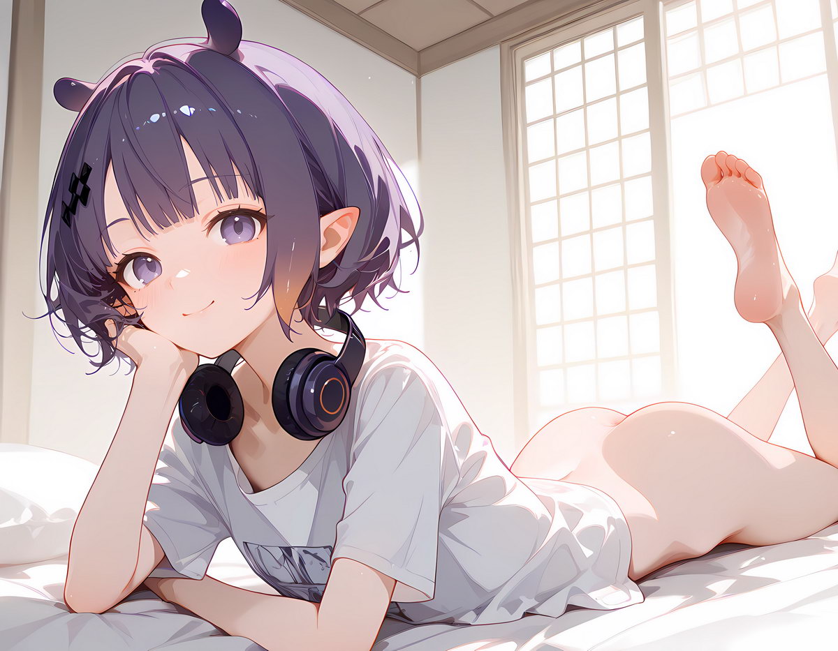 Ninomae Ina’nis Lying on Bed butt pussy anal